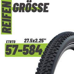 Schwalbe Reifen Advancer Hybrid Schwarz Reflex 27.5 x 2.25 (57-584)" Drahtreifen Modell 2026