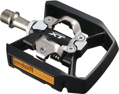 Shimano Deore XT PD-T8000 Trekking-Pedale (Paar) – SPD-Klickpedale mit Plattform & Reflektor, schwarz