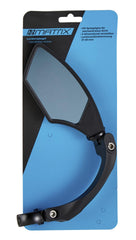 MATRIX Lenkerspiegel LS 900 HD Blue Glas – Fahrrad-Rückspiegel links, gebogen