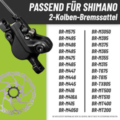 2x Shimano Scheibenbremsbeläge B05S lose + Bleeding Block