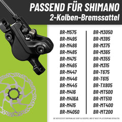 2x Shimano Scheibenbremsbeläge B05S lose + Bleeding Block