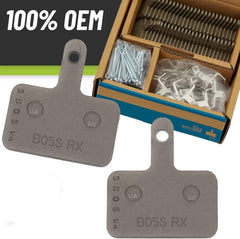 2x Shimano Scheibenbremsbeläge B05S lose + Bleeding Block