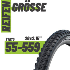 Schwalbe Reifen Marathon 365 Schwarz Reflex 26 x 2.15 (55-559)" Drahtreifen Modell 2026