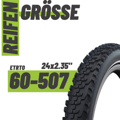 Schwalbe Reifen Smart Sam Cargo Schwarz Reflex 24 x 2.35 (60-507)" Drahtreifen Modell 2026