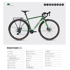 Ghost Road Rage EQ AL U uni met. kaki / super light green matt, Gr. S / M / L / XL