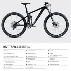 Ghost RiotTrail AL U Essential uni  black / black - matt/glossy