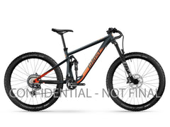 GHOST RIOT TRAIL AL/AL 140/140 Essential Unisex dark grey/rusty orange - matt