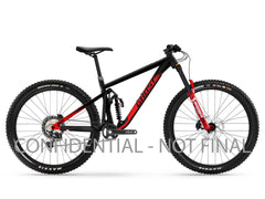 GHOST RIOT EN AL/AL 170/160 Pro Unisex black/marzocchi red - matt/glossy