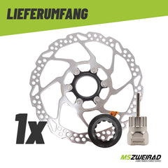 Shimano Bremsscheibe Deore SM-RT54 160 |180mm mit Werkstatttool