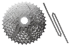 Shimano Kassette CS-HG400 9-fach + Shimano Kette CN-HG53 116 Glieder