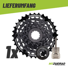 Shimano Kassette CS-HG200 12-28 | 12-32 Zähne 7-fach mit Werkstatttool