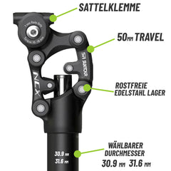 Suntour Sattelstütze Parallelogramm SP25-NCX