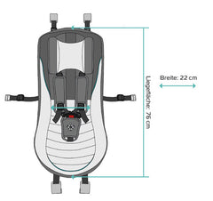 Qeridoo Babyschale (Dunkelgrau) bis 12 kg für Qeridoo Kinderanhänger