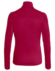 Vaude Damen Fleecepullover Livigno Halfzip II crimson red