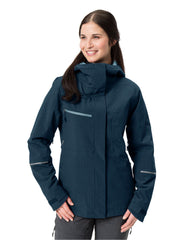 Vaude Damen isolierte Regenjacke Yaras dark sea