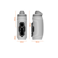 Fidlock Trinkflaschen Set TWIST 590 ml transparent schwarz