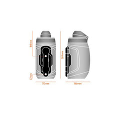 Fidlock Trinkflaschen Set TWIST inkl.bike base 450 ml magnet transparent schwarz