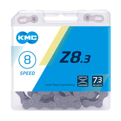 KMC Kette Z8.3 6/7/8-fach silber/grau 114 Glieder