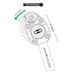 by,schulz Federsattelstütze Parallelogramm SEP.2 30,9 mm