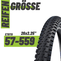 Schwalbe Reifen Marathon Plus MTB Schwarz Reflex 26 x 2.25 (57-559)" Drahtreifen Modell 2026