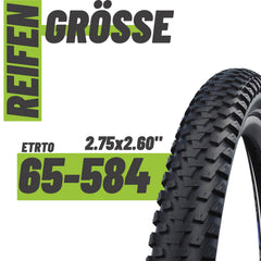 Schwalbe Reifen Marathon Plus MTB Schwarz Reflex 27.5 x 2.60 (65-584)" Drahtreifen Modell 2026