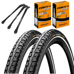 2x Continental Reifen Ride Tour Schwarz Reflex 28 x 1,60 (42-622) + MSZweirad Reifenheber