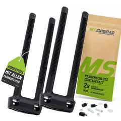 MSZweirad Ringschloss Flexmount Universal Adapter Befestigungsset Montagestreifen schwarz