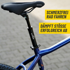 BikePeak Federsattelstütze Ø wählbar 350mm schwarz inkl. 4 Wechselfedern