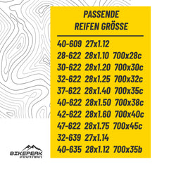 BikePeak 2x Fahrradschlauch Monty Shasta Trekking 28 Zoll mit Sclaverand/Presta Ventil 40mm