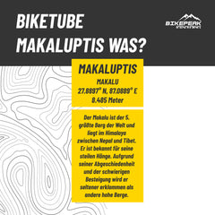 BikePeak Fahrradschlauch Makaluptis Touring 28 Zoll mit Dunlop/Blitz Ventil 40mm