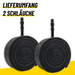 BikePeak Fahrradschlauch Makaluptis Touring 28 Zoll mit Dunlop/Blitz Ventil 40mm