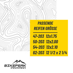 BikePeak 2x Buggy Schlauch Monty Rose 12 Zoll mit Auto/Schrader Ventil 45° abgewinkelt