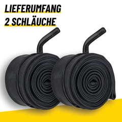 BikePeak 2x Buggy Schlauch Monty Rose 12 Zoll mit Auto/Schrader Ventil 45° abgewinkelt