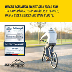 BikePeak 2x Buggy Schlauch Monty Rose 12 Zoll mit Auto/Schrader Ventil 45° abgewinkelt