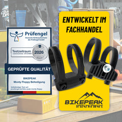 BikePeak Monty Floppy Rahmenschloss Befestigung