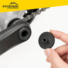 BikePeak 2-in-1 Innenlagerschlüssel & Kurbelkappen-Werkzeug, Stahl 210 mm