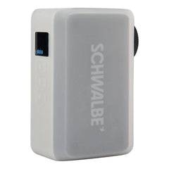 Schwalbe E-Micro Pump – elektrische Mini-Fahrradpumpe mit Akku, 8,3 bar, inkl. SCV-Pumpenkopfadapter