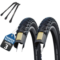 2x Schwalbe Fahrradreifen Land Cruiser 28 Zoll 42-622 +AV|DV|SV Reifenheber