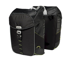 Basil Doppeltasche Miles Schwarz mit Universal Befestigung 34 L