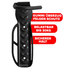 2x Kyto Fahrrad Wandhalter platzsparend inklusive Montagezubehör