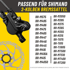 BikePeak 2er Set Scheibenbremsbeläge Mont Blöd - für Shimano B01S B03S B05S aus Organic Resin