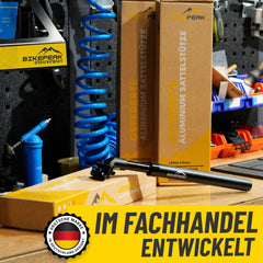 BikePeak Federsattelstütze Ø wählbar 350mm schwarz inkl. 4 Wechselfedern