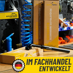 BikePeak Federsattelstütze Ø wählbar 350mm schwarz inkl. 4 Wechselfedern