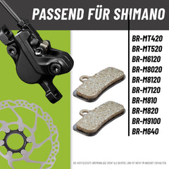 2er Set SHIMANO Scheibenbremsbelag D03S + Bleedblock