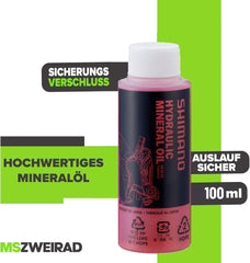 MSZweirad Entlüftungsset + 100ml SHIMANO Öl