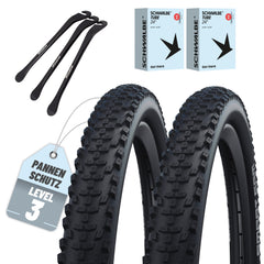 2er Set Schwalbe Reifen Smart Sam Drahtreifen 24x2,10 Zoll (54-507) + 3x MSZweirad Reifenheber
