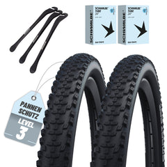 2er Set Schwalbe Reifen Smart Sam Drahtreifen 24x2,10 Zoll (54-507) + 3x MSZweirad Reifenheber