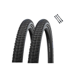 2x Schwalbe Reifen Marathon Plus Tour 2022 SmartGuard 28 x 1,50 (40-622) AV/DV/SV + Reifenheber