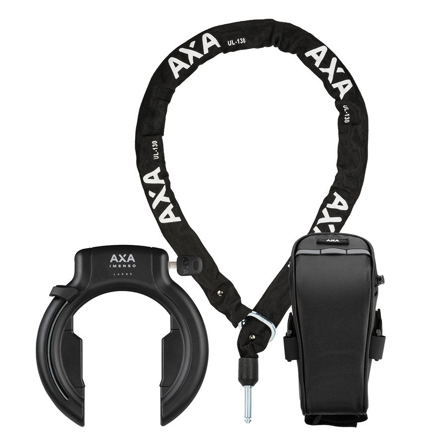 AXA Rahmenschloss Set Imenso L AZ inkl. Kette ULC und Tasche