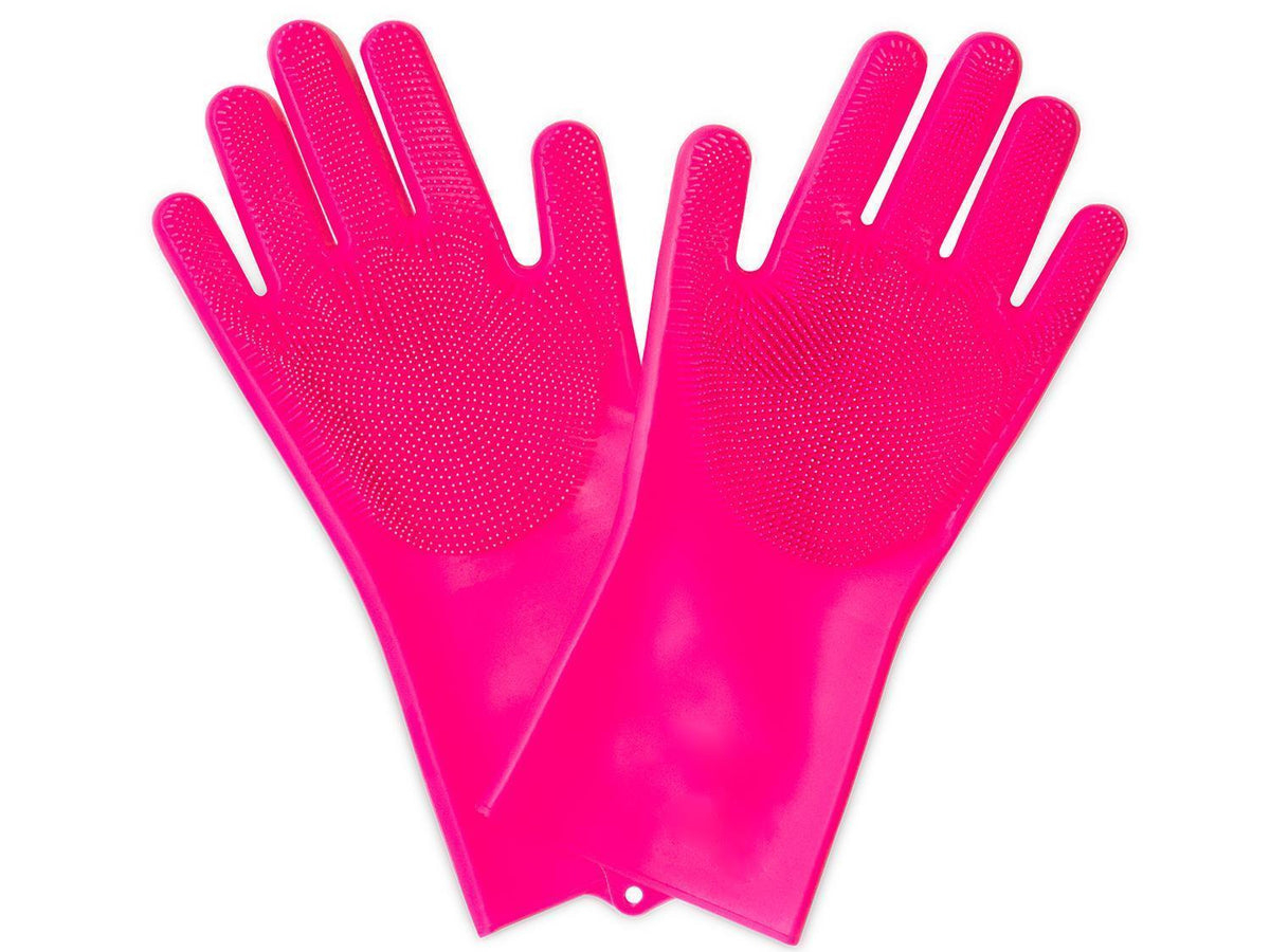 Muc-Off Silikonhandschuhe Deep Scrubber Gloves Pink